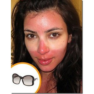 marque bronzage lunette